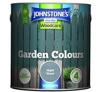 Johnstone’s - Garden Colours - Night Shore - Exterior Wood Paint - Fade Resistant - Suitable for Garden Furniture Outdoors - Fence Paint - Dry in 2 hours - 12m2 Coverage per Litre - 2.5L