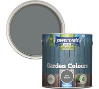 Johnstone’s - Garden Colours - Steel Smoke - Exterior Wood Paint - Fade Resistant - Suitable for Garden Furniture Outdoors - Fence Paint - Dry in 2 hours - 12m2 Coverage per Litre - 2.5L