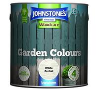Johnstone’s - Garden Colours - White Orchid - Exterior Wood Paint - Fade Resistant - Suitable for Garden Furniture Outdoors - Fence Paint - Dry in 2 hours - 12m2 Coverage per Litre - 2.5L