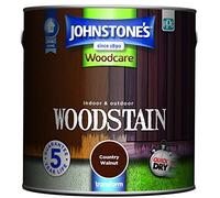Johnstone’s - Interior & Exterior Woodstain - Country Walnut | Weathershield, UV Resistant, Quick Drying in 4 hours, Durable & Flake-Resistan, 5 Years Protection | 2.5 L
