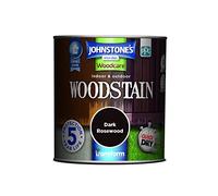 Johnstone’s - Interior & Exterior Woodstain - Dark Rosewood | Weathershield, UV Resistant, Quick Drying in 4 hours, Durable & Flake-Resistan, 5 Years Protection | 250ml