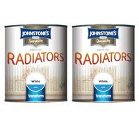 Johnstone’s Speciality Radiator Satin Paint - White, 250ml | Heat Resistant, Smooth Durable Finish for Radiators & Pipes (2 PCS)