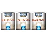 Johnstone’s Speciality Radiator Satin Paint - White, 250ml | Heat Resistant, Smooth Durable Finish for Radiators & Pipes (3 PCS)