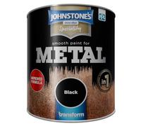 Johnstone’s Speciality Smooth Metal Paint - Black - 0.75l