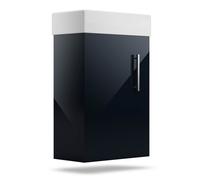 Johnstone washbasin bathroom cabinet 40 cm with ceramic sink soft-close function storage space high gloss