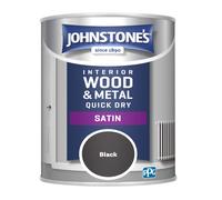Johnstone's 303913 One coat Satin Black, 750 ml
