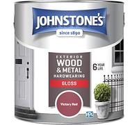 Johnstone's 303947 Exterior Gloss Paint, Victory Red, 2.5 Litre