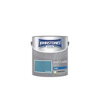 Johnstone's Matt Emulsion Paint, 2.5L, Teal Topaz