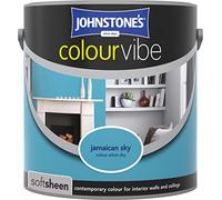 Johnstone's 308829 Colour Vibe Matt Paint, Jamaican Sky, 2.5 Litre