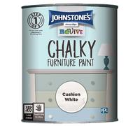 Johnstone's 386500 Revive Chalky Furniture Paint, Cushion White, 750 ml (Pack of 1)