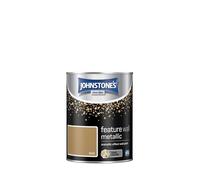 Johnstone's 423221 Feature Wall Metallics Paint, Gold, 1.25L