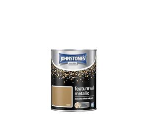 Johnstone's 423221 Feature Wall Metallics Paint, Gold, 1.25L