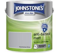 Johnstone's 423515 Anti-bacterial Matt, Manhattan Grey, 2.5 Litres