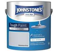 Johnstone's - Bathroom Mid Sheen Paint - Manhattan Grey 2.5L