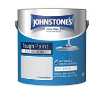 Johnstone's Bathroom Mid-Sheen Tough Paint Frosted Silver - 2.5L