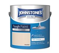 Johnstone's Bathroom Mid-Sheen Tough Paint Seashell - 2.5L