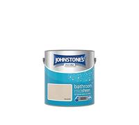Johnstone's - Bathroom Paint - Seashell - Mid Sheen Finish - Stain Blocker Paint - Use in Moist & Damp Areas - Low Odour - Dry in 1-2 Hours - 12m2 Coverage per Litre - 2.5L