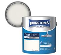 Johnstone's - Bathroom Paint - Silver Feather - Mid Sheen Finish - Stain Blocker Paint - Use in Moist & Damp Areas - Low Odour - Dry in 1-2 Hours - 1