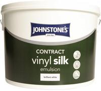 Johnstone's Contract Vinyl Silk 10L Pure Brilliant White