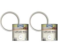 Johnstone's CUPBOARD PAINT WHITE 750ml (Pack of 2)
