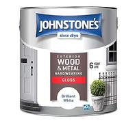 Johnstone's - Exterior Gloss Wood & Metal Paint - Brilliant White - 2.5L