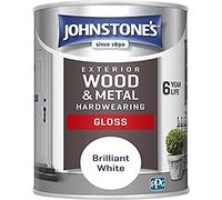 Johnstone's - Exterior Gloss Wood & Metal Paint - Brilliant White - 750ml