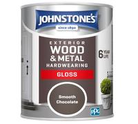 Johnstone's Exterior Hardwearing Gloss Paint Chocolate - 750Ml