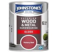 Johnstone's Exterior Hardwearing Gloss Paint Victory Red - 750Ml