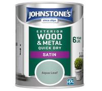Johnstone's Exterior Quick Dry Satin Aqua Leaf - 750Ml