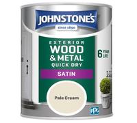 Johnstone's Exterior Quick Dry Satin Pale Cream - 750Ml