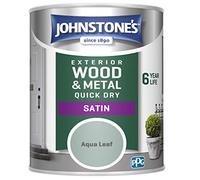 Johnstone's - Exterior Satin Wood & Metal Paint - Aqua Leaf - 750ml