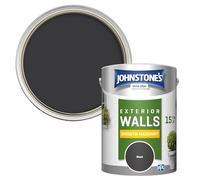 Johnstone's - Exterior Smooth Masonry Paint - Black - 5L