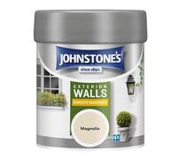 Johnstone's - Exterior Smooth Masonry Paint , Tester Pot - Magnolia - Up to