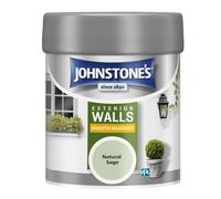 Johnstone's, Exterior Smooth Masonry Paint - Tester Pot, Natural Sage, Up to 15 Years Protection, Weather & Dirt Resistant, 12m2 Coverage Per Litre,