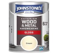 Johnstone's Exterior Wood and Metal Hardwearing Gloss, Cream, 750ml