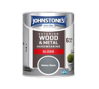 Johnstones Exterior Wood & Metal Hardwearing Gloss Paint 750ml Mohar Slate