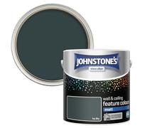 Johnstone's Feature Colours Paint, Ivy Sky, Matt Finish, 35m2 Coverage per Tin, 2.5L, Green