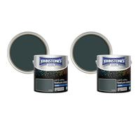 Johnstone's Feature Colours Paint, Ivy Sky, Matt Finish, 35m2 Coverage per Tin, 2.5L, Green (Pack of 2)