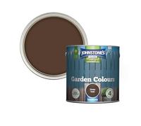 Johnstone's Garden Colours, Deep Oak, Fade-Resisting, Easy to Apply, Long-Lasting Colour and Protection, 8m2 Coverage per Tin, 2.5L