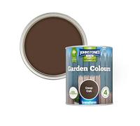 Johnstone's - Garden Colours Fence Paint - Deep Oak | Exterior Wood Paint for Shed, Outdoor Furniture | Weathershield, Fade Resistant, Quick Drying | 12m2 Coverage per Litre | 1 L