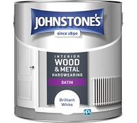 Johnstone's - Hardwearing Satin Wood & Metal Paint - Brilliant White - 2.5L