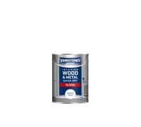 Johnstones Interior Wood & Metal Quick Dry Gloss Paint 1.25l Brilliant White
