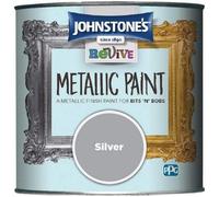Johnstone's Johnstones Metallic Wood Paint Silver 375Ml