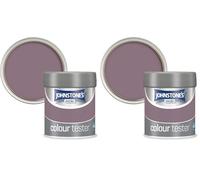 Johnstone's - Mauve Whisper Wall & Ceiling Paint - Emulsion - Easy Apply, Dries 1-2 Hrs - 75ml (Pack of 2)
