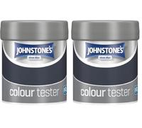 Johnstone's - Midnight Sapphire Wall & Ceiling Paint - Emulsion - Easy to Apply - Dry in 1-2 Hours - 75ml (Pack of 2)