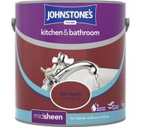 Johnstone's Midsheen Kitchen & Bathroom Paint Hot Cherry 2.5 Litres