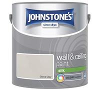 Johnstones No Ordinary Paint Water Based Interior Vinyl Silk Emulsion China Clay 2.5 Litre