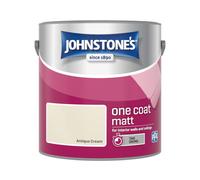 Johnstones One Coat Matt Emulsion Antique Cream 2.5 Litre