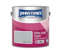 Johnstones One Coat Matt Emulsion Manhattan Grey 2.5 Litre
