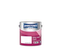Johnstone's One Coat Matt Emulsion Paint - Pure Brilliant White 2.5L